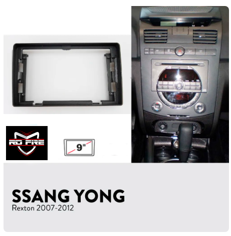Consola Ssang Rong Rexton 2007-2012 9" Pulgadas