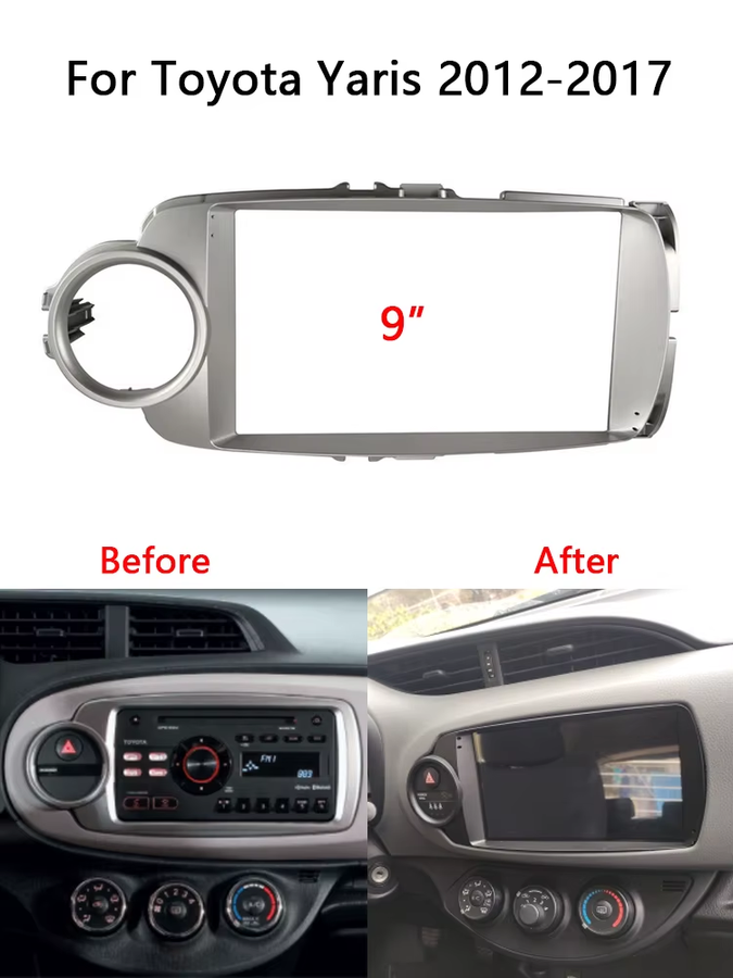 Consola Toyota Vitz / yaris 2012 9" Pulgadas