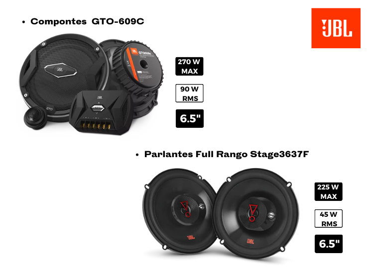 Combo JBL GTO + STAGE