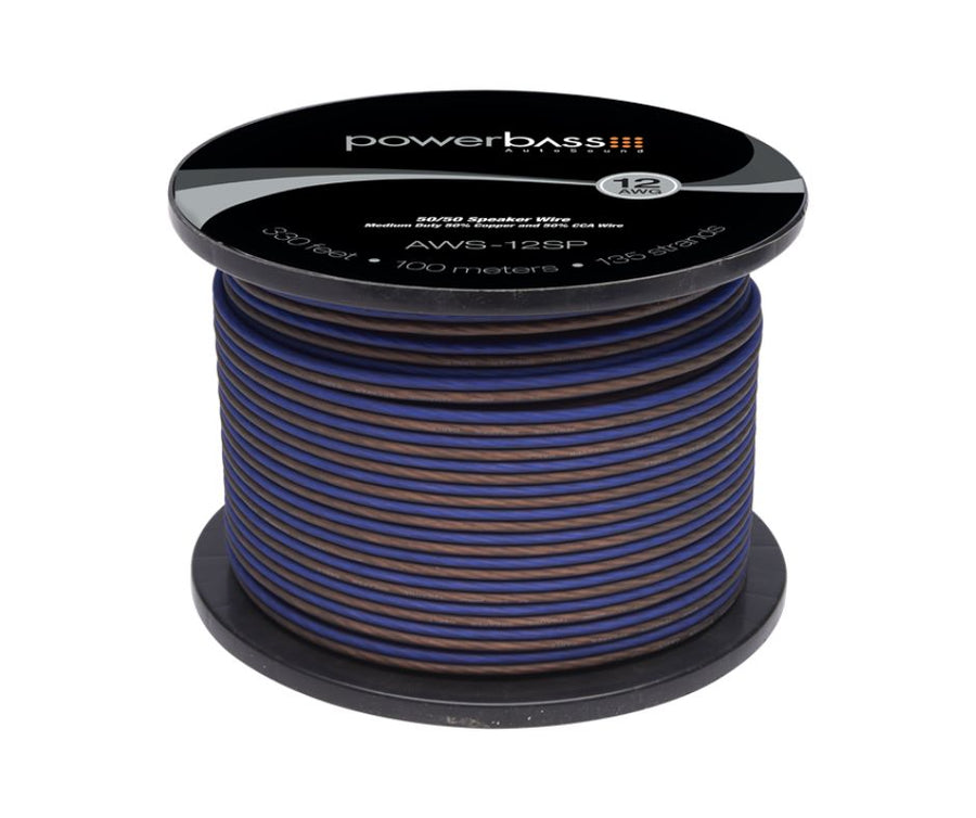 Rollo de Cable POWER BASS para Subwoofer Calibre #12