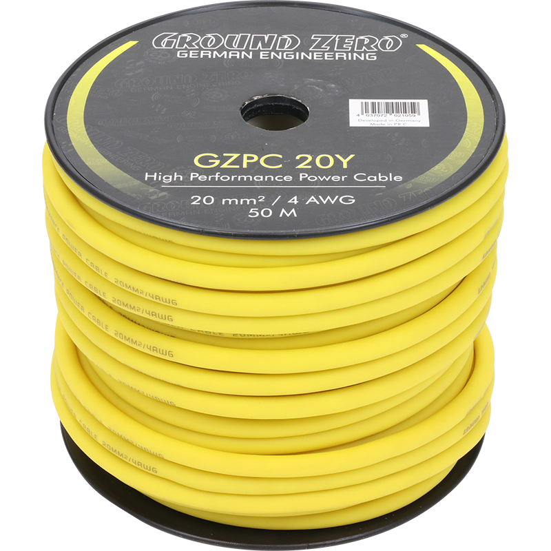 Rollo de cable Ground Zero #4 GZPC 20Y