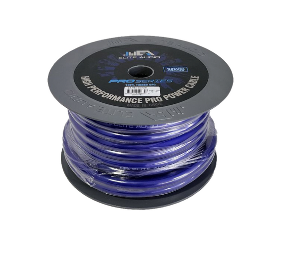 Rollo de cable Calibre #0 EliteAudio 100% Cobre OFC