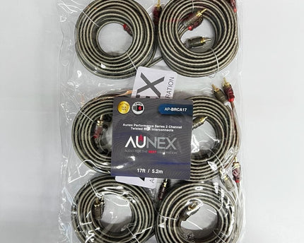 Pack de 6 unidades RCA Aunex 5 metros 100% COBRE
