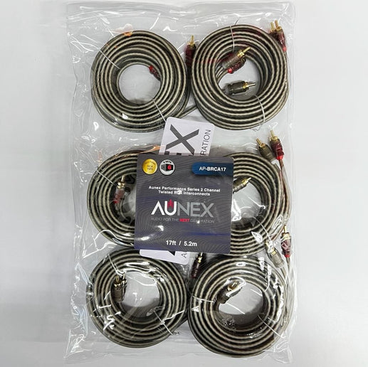 Pack de 6 unidades RCA Aunex 5 metros 100% COBRE