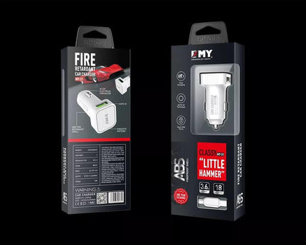 Cargador tipo Cigarrera + Cable ZYRON