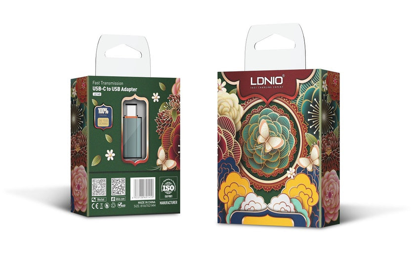 Adaptador LDNIO TIPO C (Macho) a USB (Hembra)