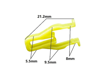 Sujetador clip automóvil plástico para bisel de autoradio