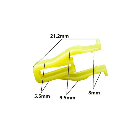 Sujetador clip automóvil plástico para bisel de autoradio