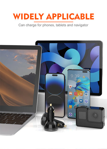 Cargador de coche súper rápido 160W (3 USB)