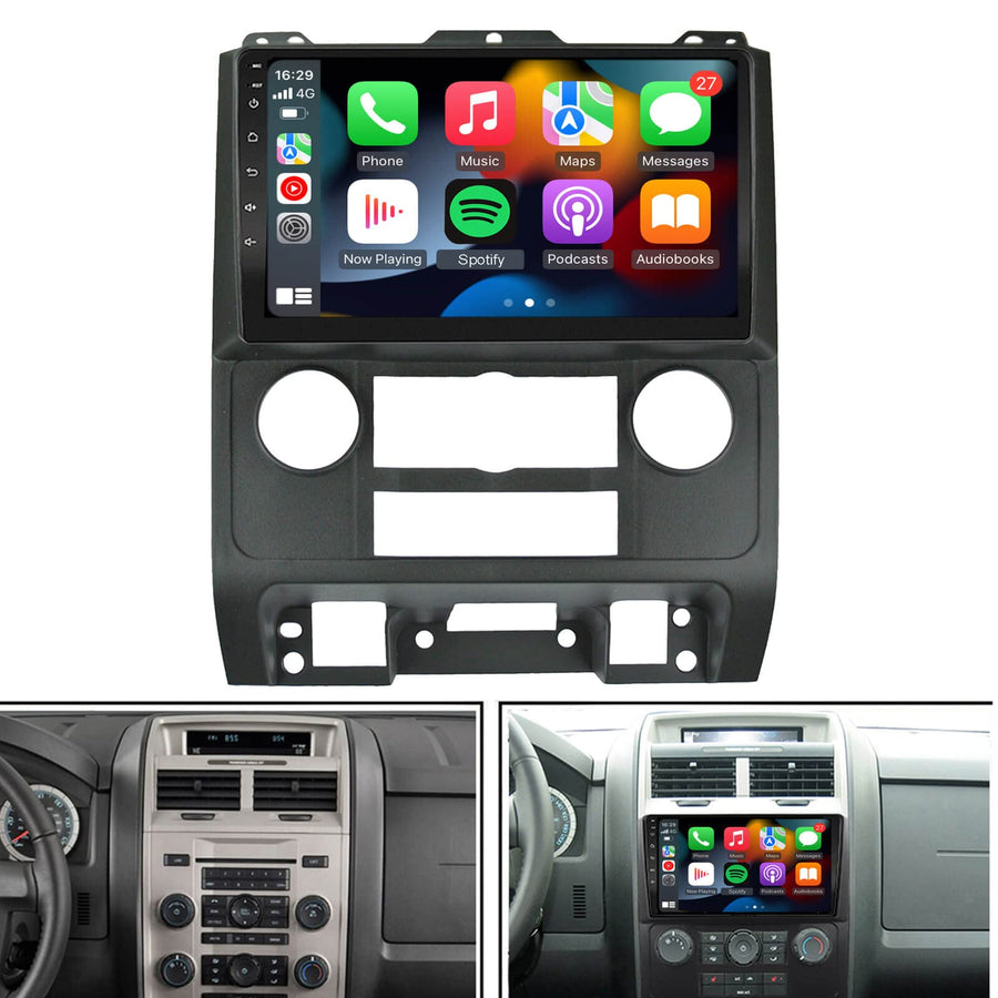 thumbnail image 2 of 9.7" Android 13 Car Stereo Radio For Ford Escape 2007-2012, Carplay Android Auto DSP Radio With GPS Bluetooth WiFi FM, Backup Camera 2 of 10