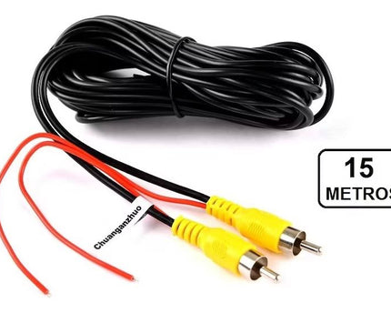 CABLE VIDEO AV 15 METROS PARA CAMARA RETROCESO