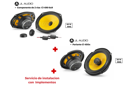 Combo TWO JL Audio serie C1