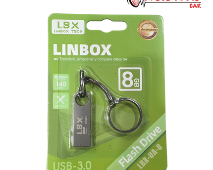 USB 8 GB LINBOX LBX-UA-8 Metálico USB 3.0