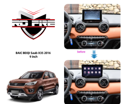 Consola Baic Senova X35/ Q35 2015-2018 9" pulgadas