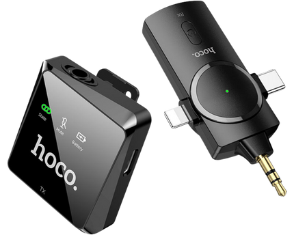 Micrófono Inalámbrico HOCO S31 con receptor 3 en 1