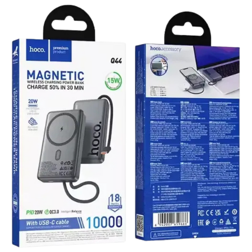 Batería externa HOCO Q44 con carga inalámbrica