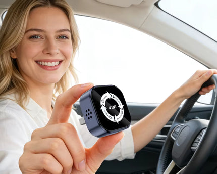 USB ultra mini con cable a adaptador inalámbrico para Apple Car Play, Android Auto, Air Play y Mirror Link para vehiculo
