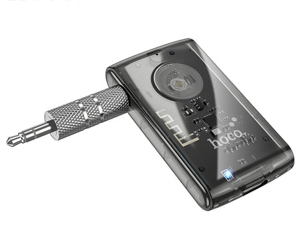 Receptor transparente HOCO E66 , adaptador de manos libres para música , AUX, Bluetooth 5,0