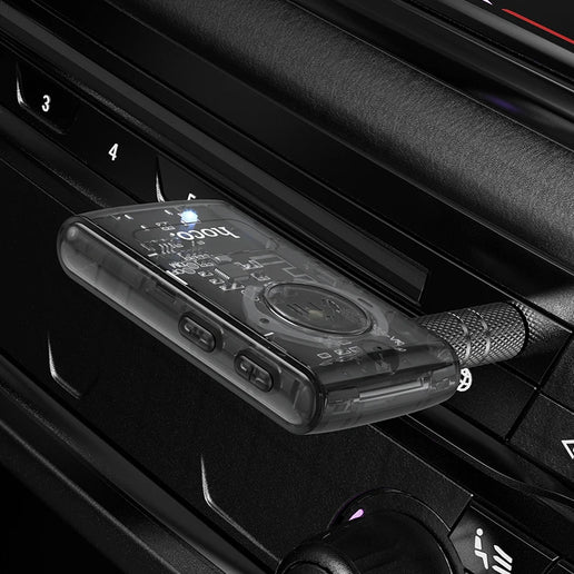 Receptor transparente HOCO E66 , adaptador de manos libres para música , AUX, Bluetooth 5,0