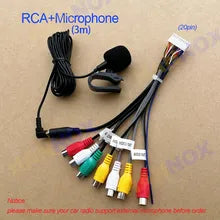 Cable rca de android + microfono para autoradio ANDROID