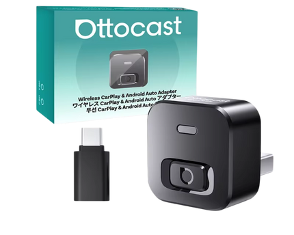 USB Ottocast  tranformador de Apple carplay & AndroidAuto via cable a inalámbrica