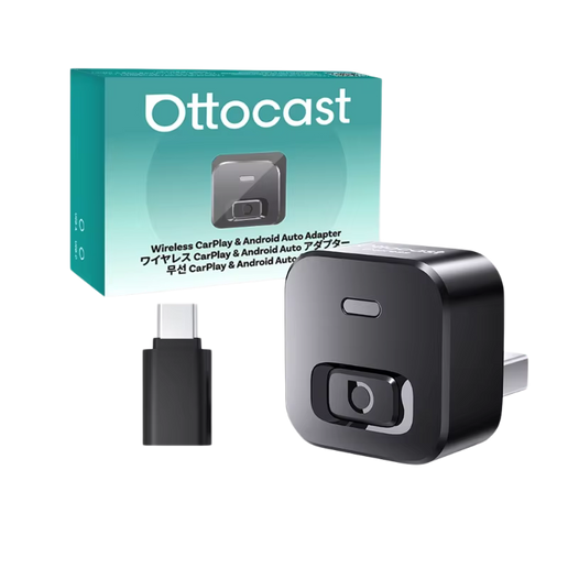 USB Ottocast  tranformador de Apple carplay & AndroidAuto via cable a inalámbrica