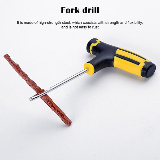 Juego de tiras de goma para reparación de neumáticos de coche, herramienta de reparación rápida de emergencia para motocicleta, vehículo eléctrico, juego de herramientas de reparación de neumáticos al vacío