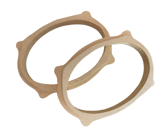 Bases de Bases de montaje / Suple de Madera ovalado 6x9 MDF 4 esquinas 6.5"