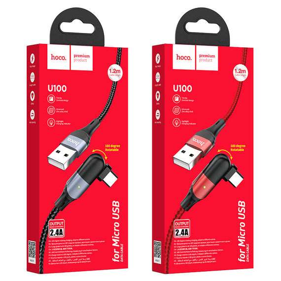 HOCO Cable de datos 1.2"m MICRO-USB