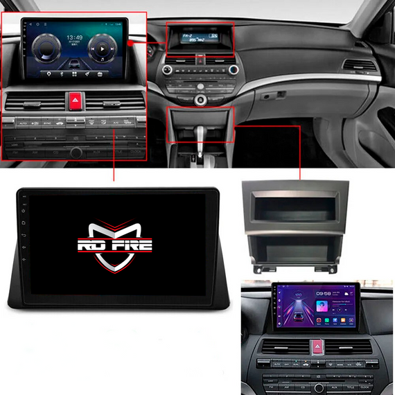 Consola Honda Accord 8TH 2008 10.1" pulgadas