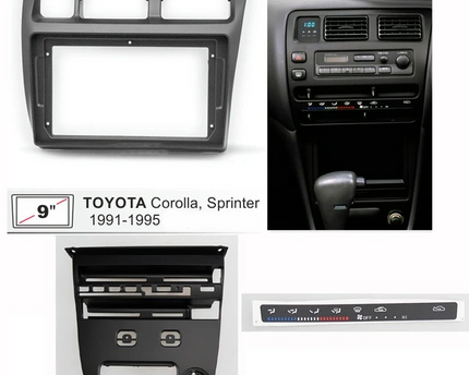 Consola Toyota Corolla 1991-1995  9" Pulgadas RHD