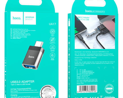 Adaptador otg USB tipo C a USB DE 3.0 UA17 HOCO