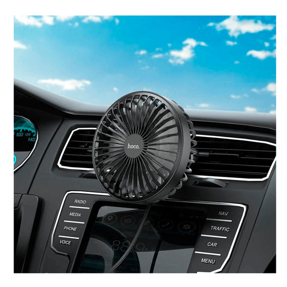 Ventilador Con 3 Niveles De Aire para Auto Portatil USB HOCO ZP2
