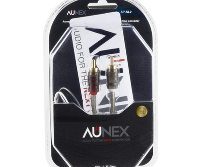 Convertidor de altavoz a RCA de 1 pie y 2 canales Aunex AP-SL2