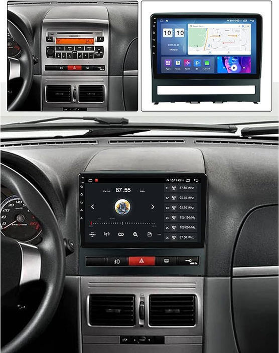 Consola Fiat Perla 2008-2012   9" Pulgadas