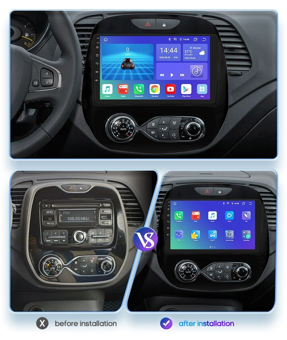 Consola Renault Captur 2013-2017 9" Pulgadas