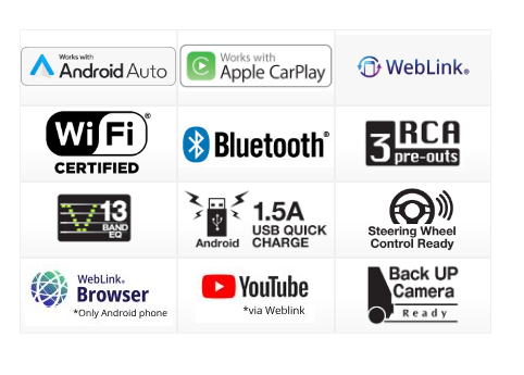 Autoradio Pioneer 9" Pulgadas DMH-AP6650BT