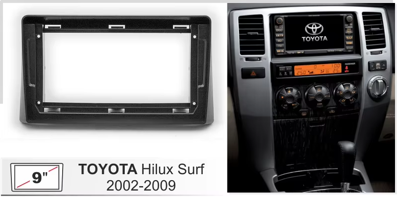 Consola Toyota Hilux Surf 2002-2009 9 Pulgadas