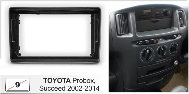 Consola Toyota Probox 2002 -2014 9" Pulgadas - RD FIRE