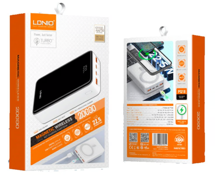 Cargador Portatil Carga rapida LDNIO 20000 mAh
