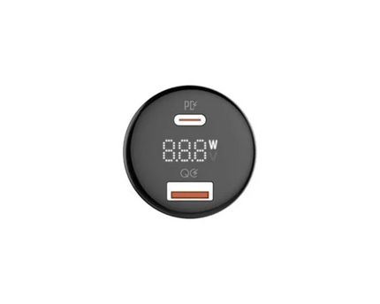Cargador de auto LDNIO 100W 2 en 1 tipo C y USB QC3.0