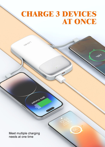 Cargador Portatil  de carga rápida LDNIO PQ19 10000mAh 22,5W