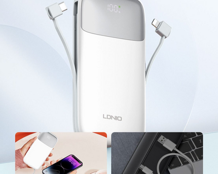 Cargador Portatil  de carga rápida LDNIO PQ19 10000mAh 22,5W