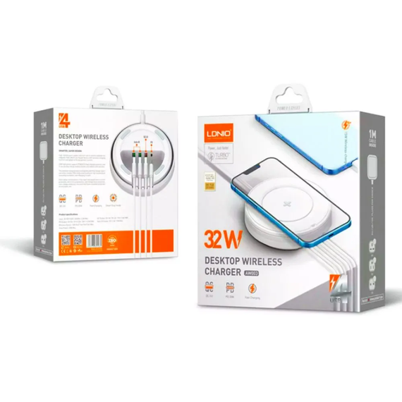 Cargador inalambrico de mesa  LDNIO AW003