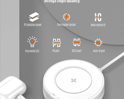 Cargador inalambrico de mesa  LDNIO AW003