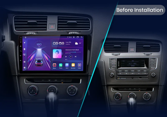 Consola Volkswagen golf 7 2013-2017 10" Pulgadas