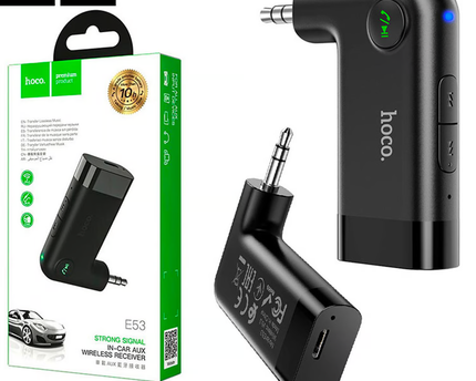 Receptor Bluetooth Auxiliar USB 35mm USB para Automóvil Hoco E53