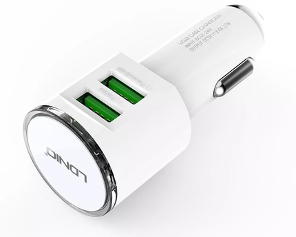 Cargador Tipo Cigarrera Ldnio 3.4a Carga Rapida + Cable Microusb