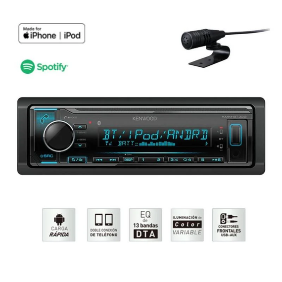 Autoradio Kenwood KMM-BT322 bluetooth
