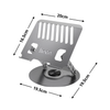 Soporte de Aluminio para Laptop Plegable Ajustable Giratorio HOCO DH21